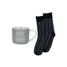 Creative Tops Earlstree & Co On Your Bike Curved Can Mug And Socks Set